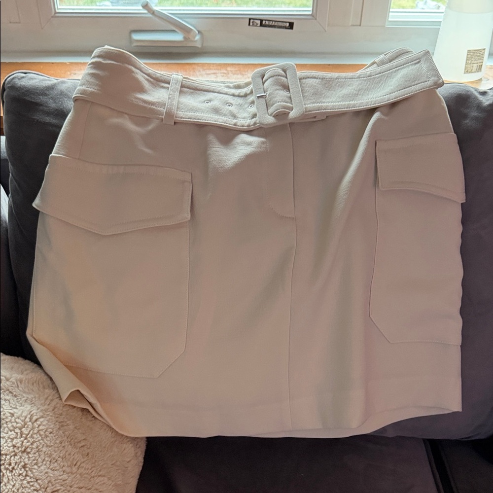 Express Cream Pencil Skirt